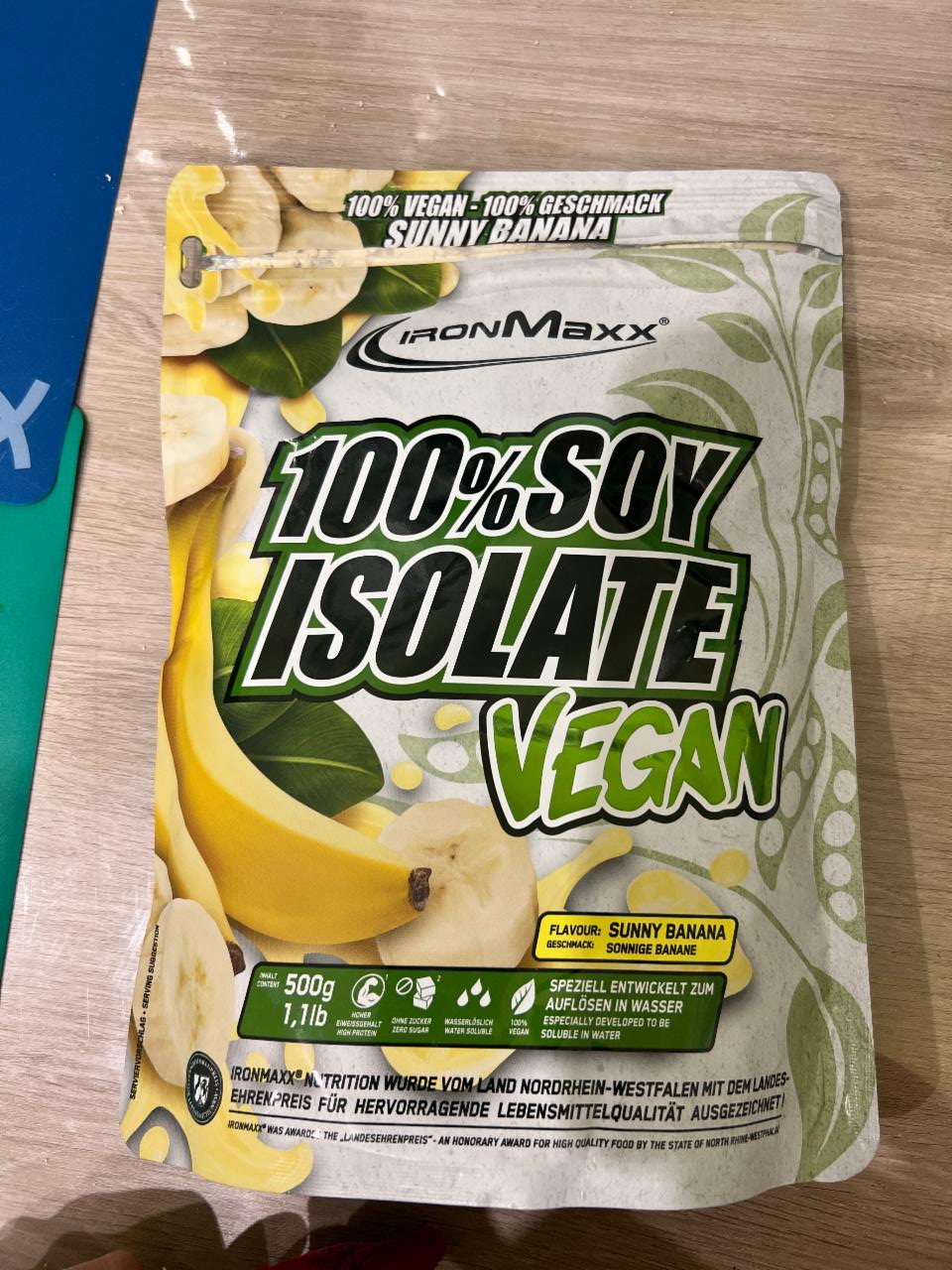 Фото - Протеїн соєвий 100% Vegan Soy Isolate IronMaxx