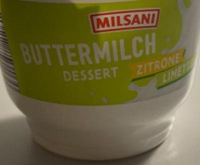 Фото - Fruchtbuttermilch-Dessert - Zitrone-Limette Milsani
