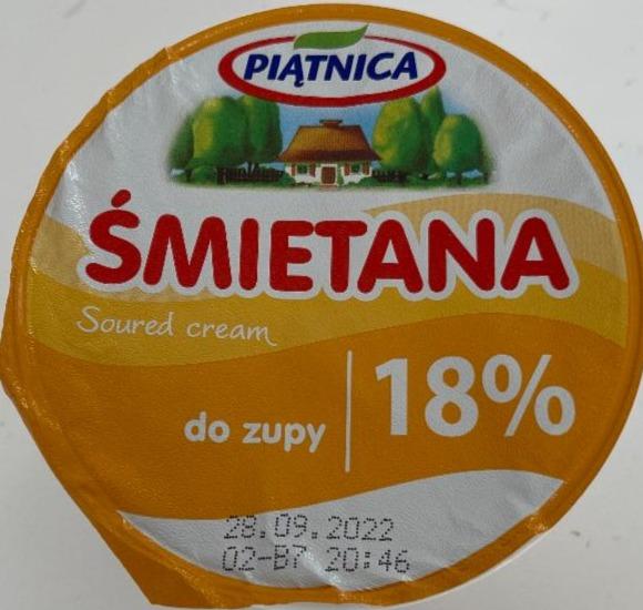 Фото - Сметана 18% Smietana do zupy Piatnica