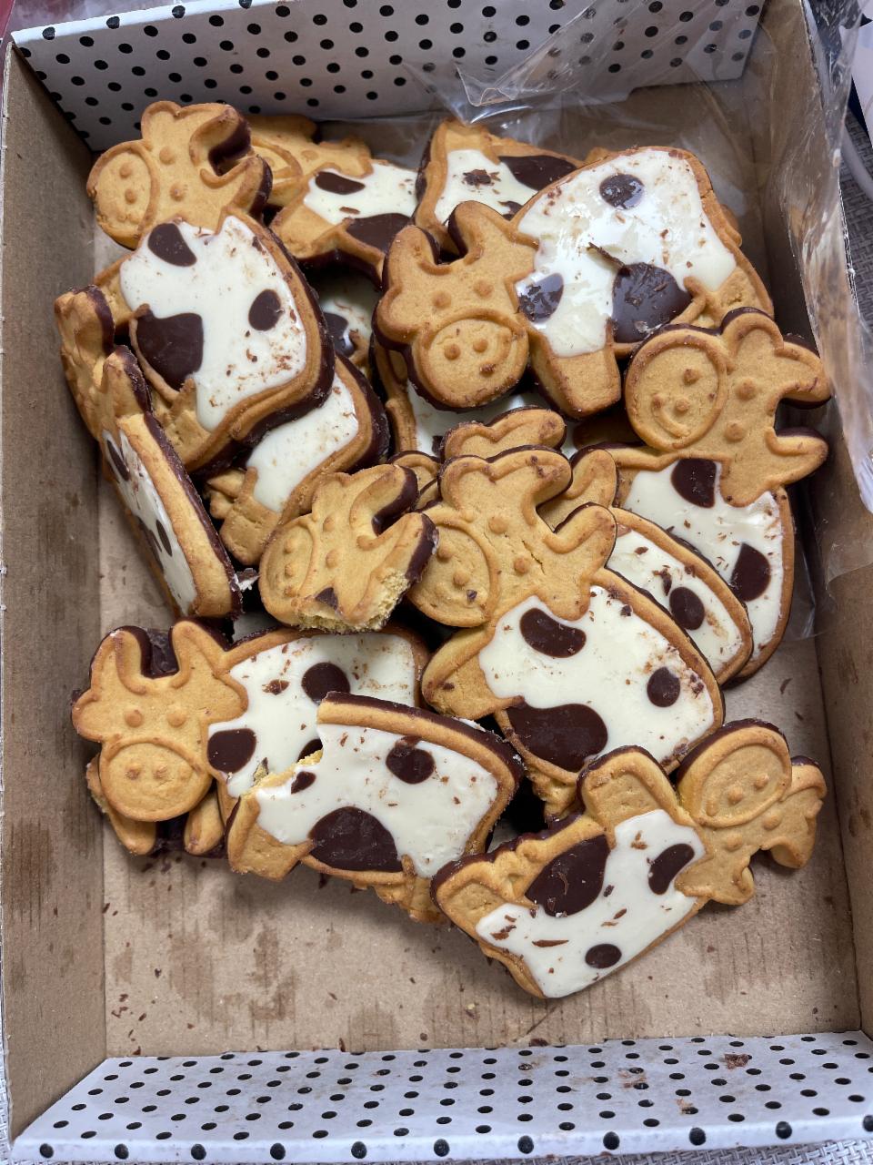Фото - Печиво з кремом та шоколадом Корівки Italiano Cookies Delicato