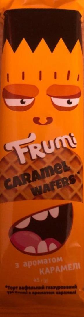Фото - Батончик вафельний Frumi глазурований з ароматом карамелі Frumi