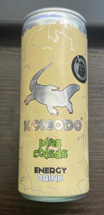 Фото - Напій енергетичний безалкогольний Energy Drink Pina Colada Komodo