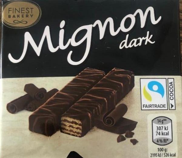Фото - Вафлі із шоколадною начинкою Migon dark Finest Bakery