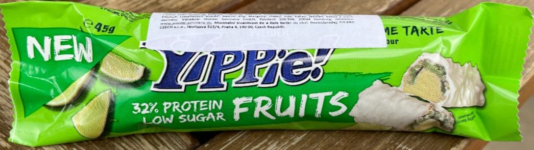 Фото - Протеїновий батончик Yippie! Lime Tarte Nuts&Fruits Weider