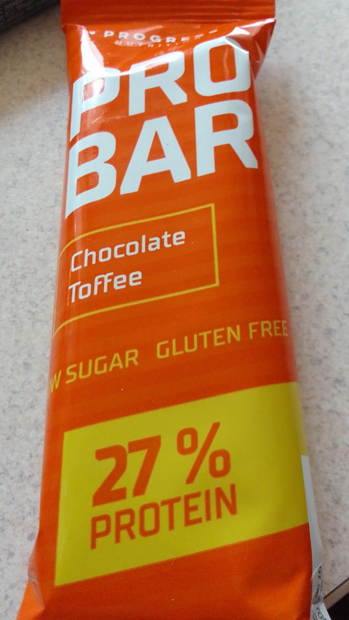 Фото - Протеїновий батончик зі смаком шоколаду та ірису з підсолоджувачем Progress nutrition