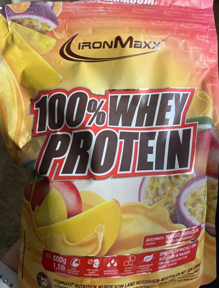 Фото - Протеїн 100% Whey Protein Mango Maracuja IronMaxx