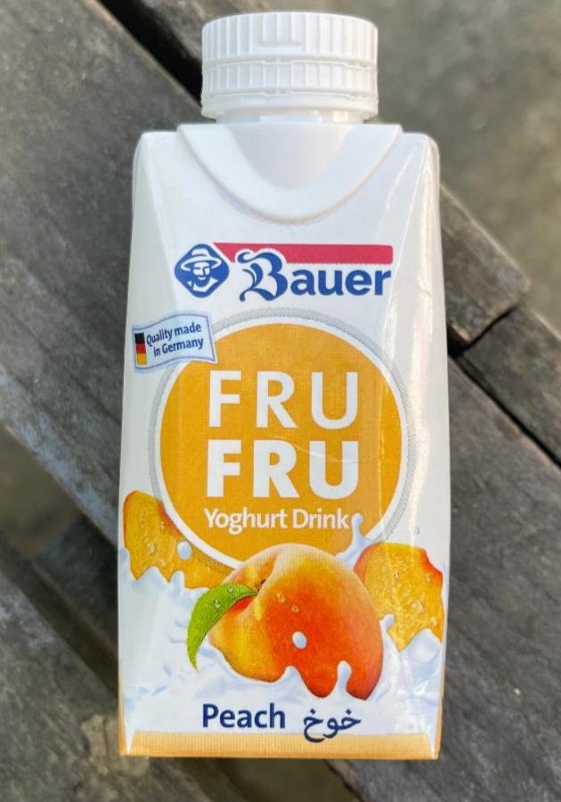 Фото - Йогурт 1.6% питний з персиком Bauer