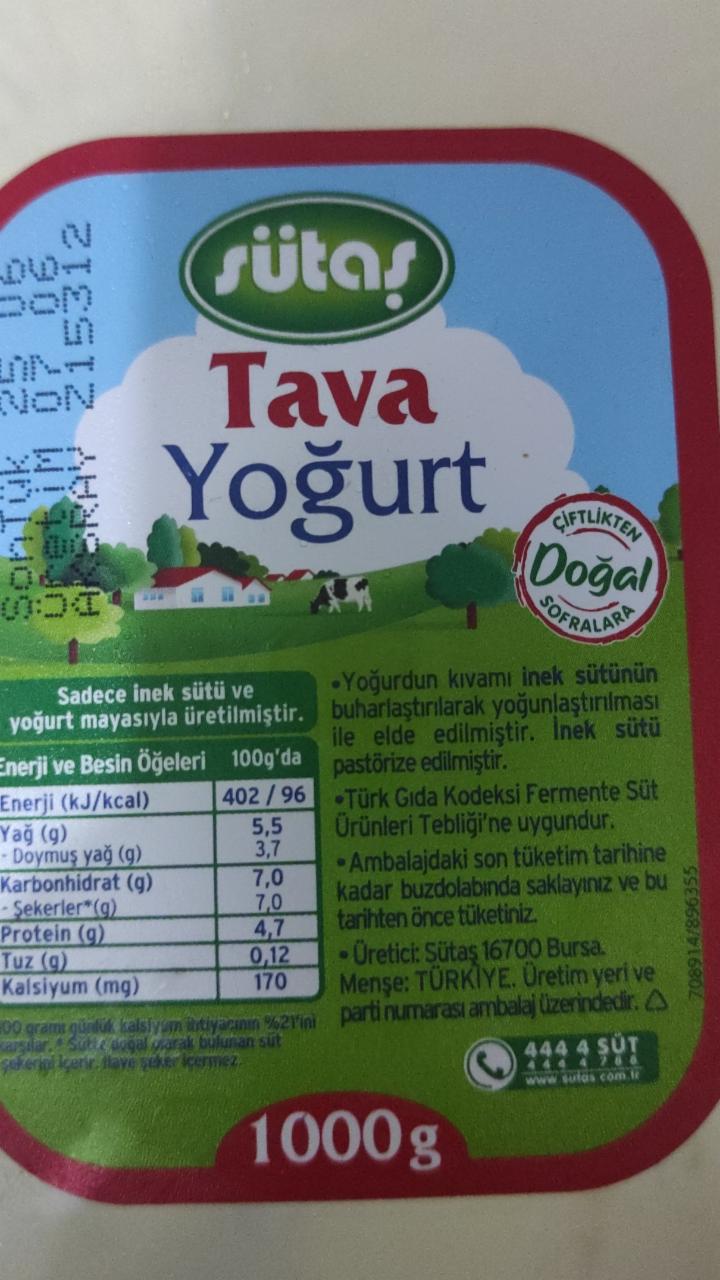 Фото - Турецький йогурт Tava Sutas