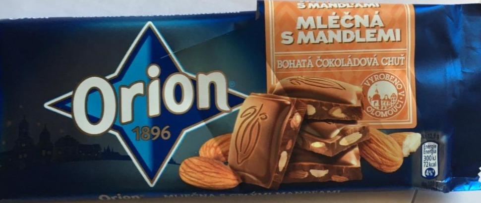 Фото - Молочний шоколад з цілим мигдалем Orion