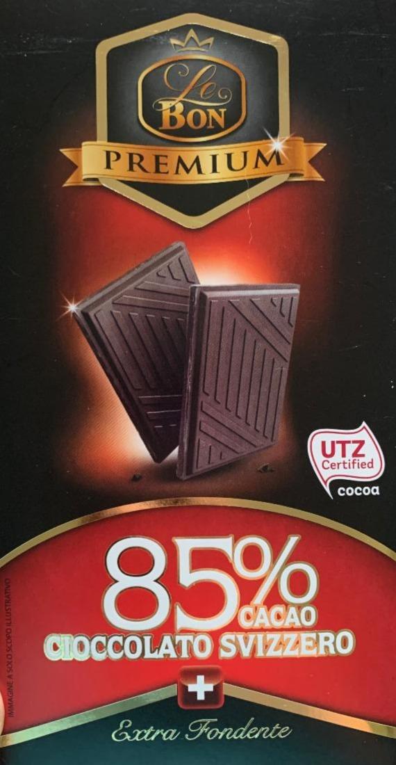 Фото - cioccolato svizzero extra fondente cacao 85% minimo Premium Le Bon