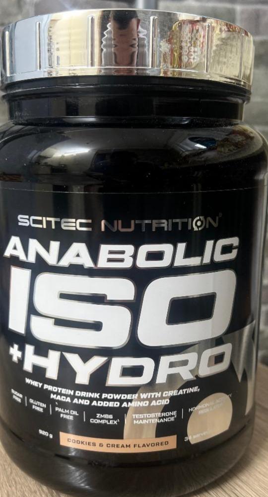 Фото - Anabolic Iso + Hydro Cookies & Cream Scitec Nutrition