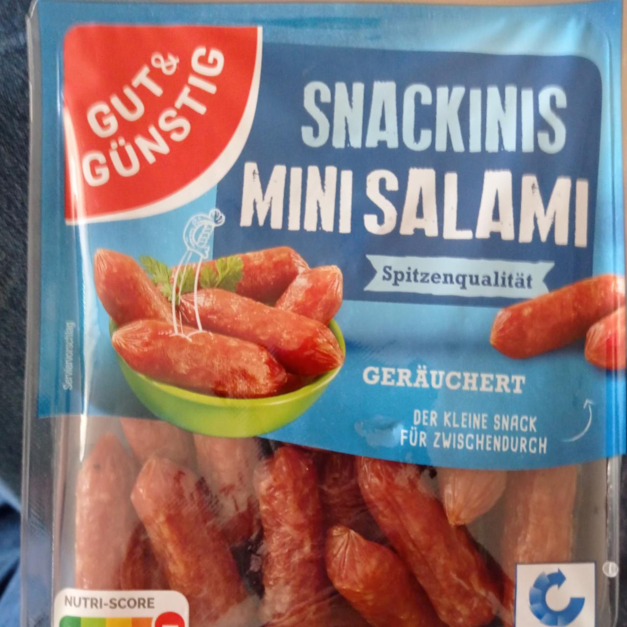 Фото - Міні-салямі Snackinis Mini Salami Gut & Gunstig