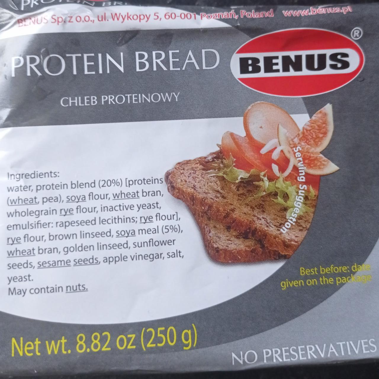 Фото - Хліб протеїновий Protein Bread Benus