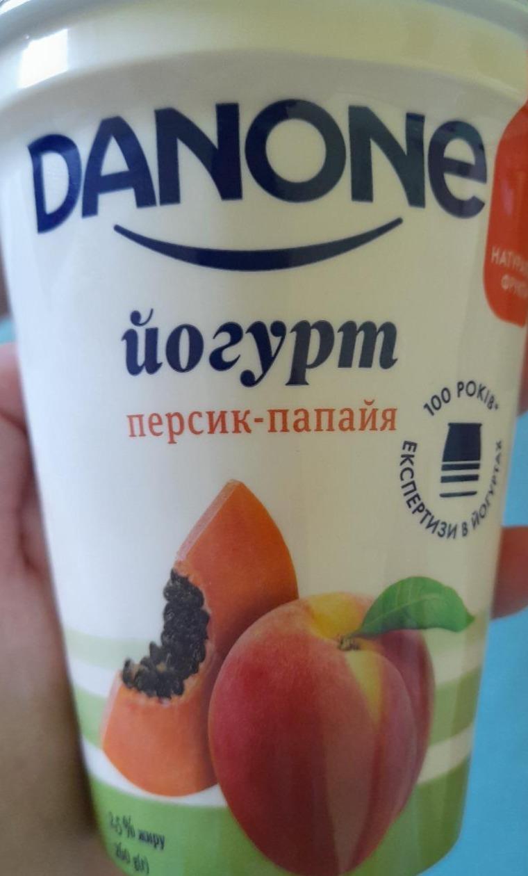 Фото - Йогурт 2.5% жиру персик -папайя Danone