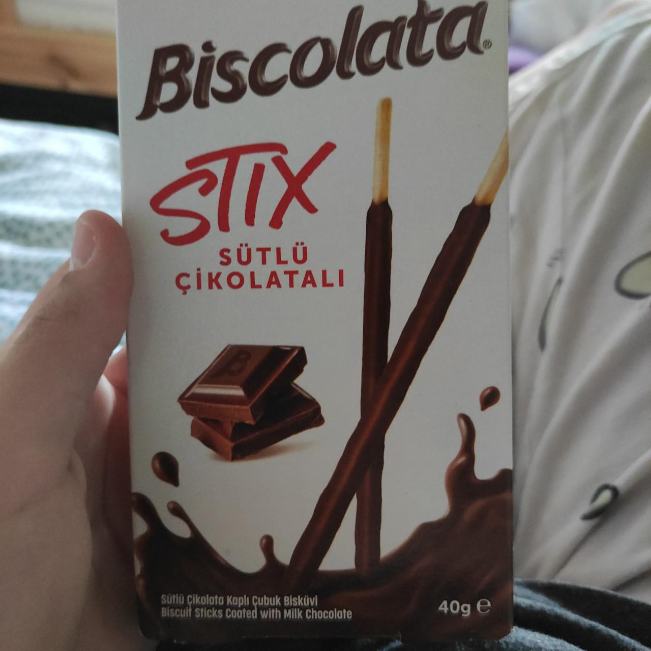 Фото - Соломка Biscolata Stix Milky в молочному шоколаді Biscolata