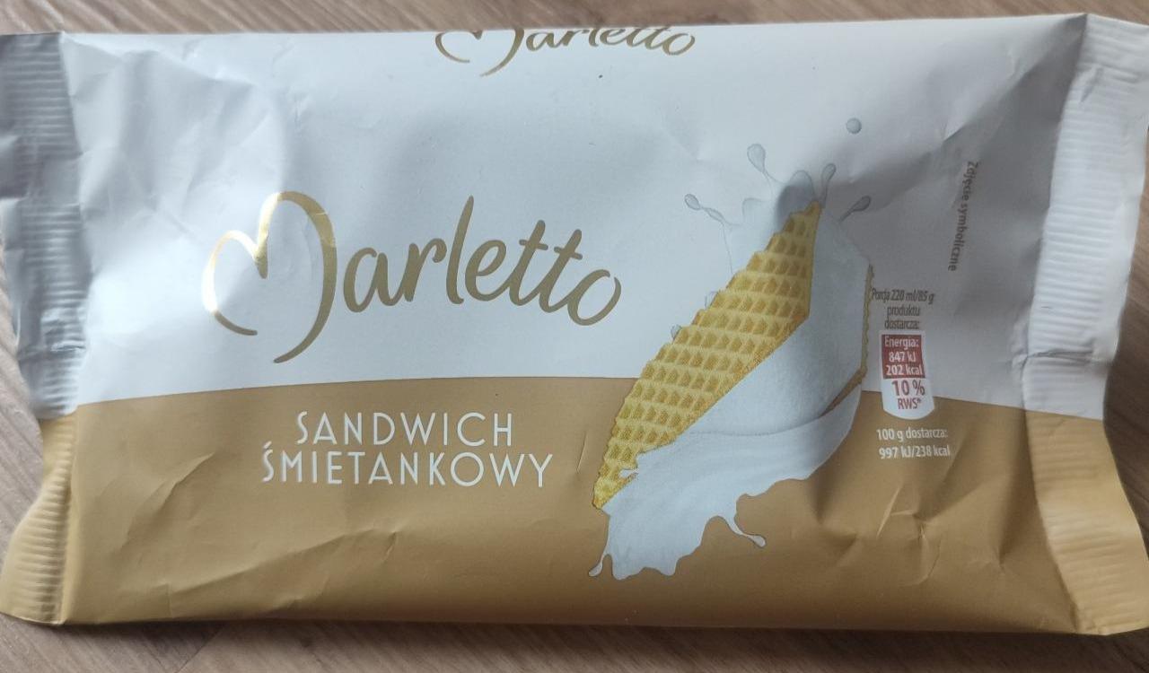 Фото - Мороженое сливочный сэндвич Sandwich smietankowy Marletto