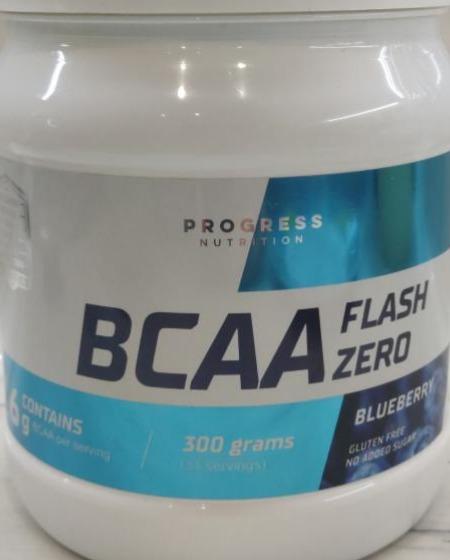 Фото - Біологічно активна добавка BCAA Flash Zero Чорниця Progress Nutrition