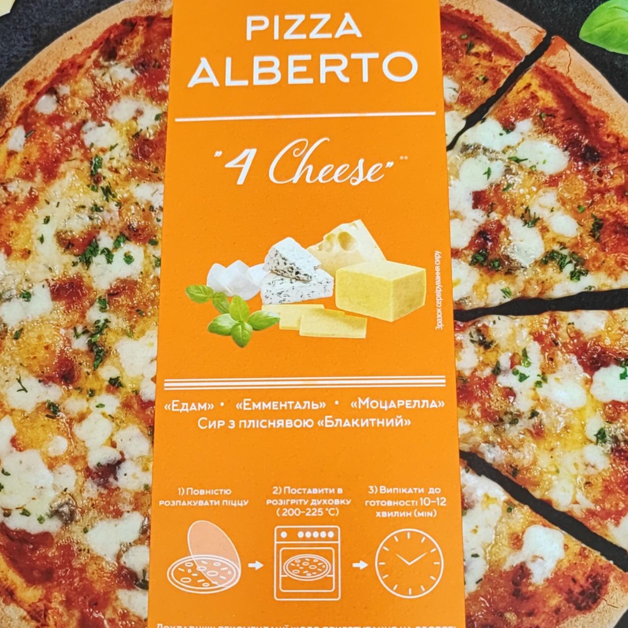 Фото - Піца швидкозаморожена 4 сири Pizza Alberto