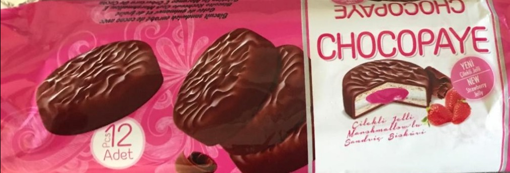 Фото - Печиво з Маршмеллоу и полуницею в шоколадній глазурі Strawberry Chocopaye