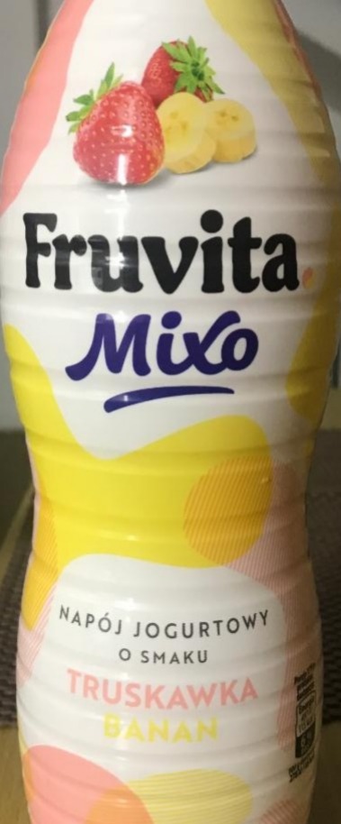 Фото - Питний йогурт Mixo зі смаком полуниці та банана FruVita