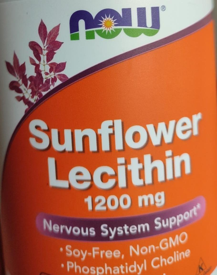 Фото - Амінокислота Соняшниковий лецитин 200 желатинових капсул Now Foods