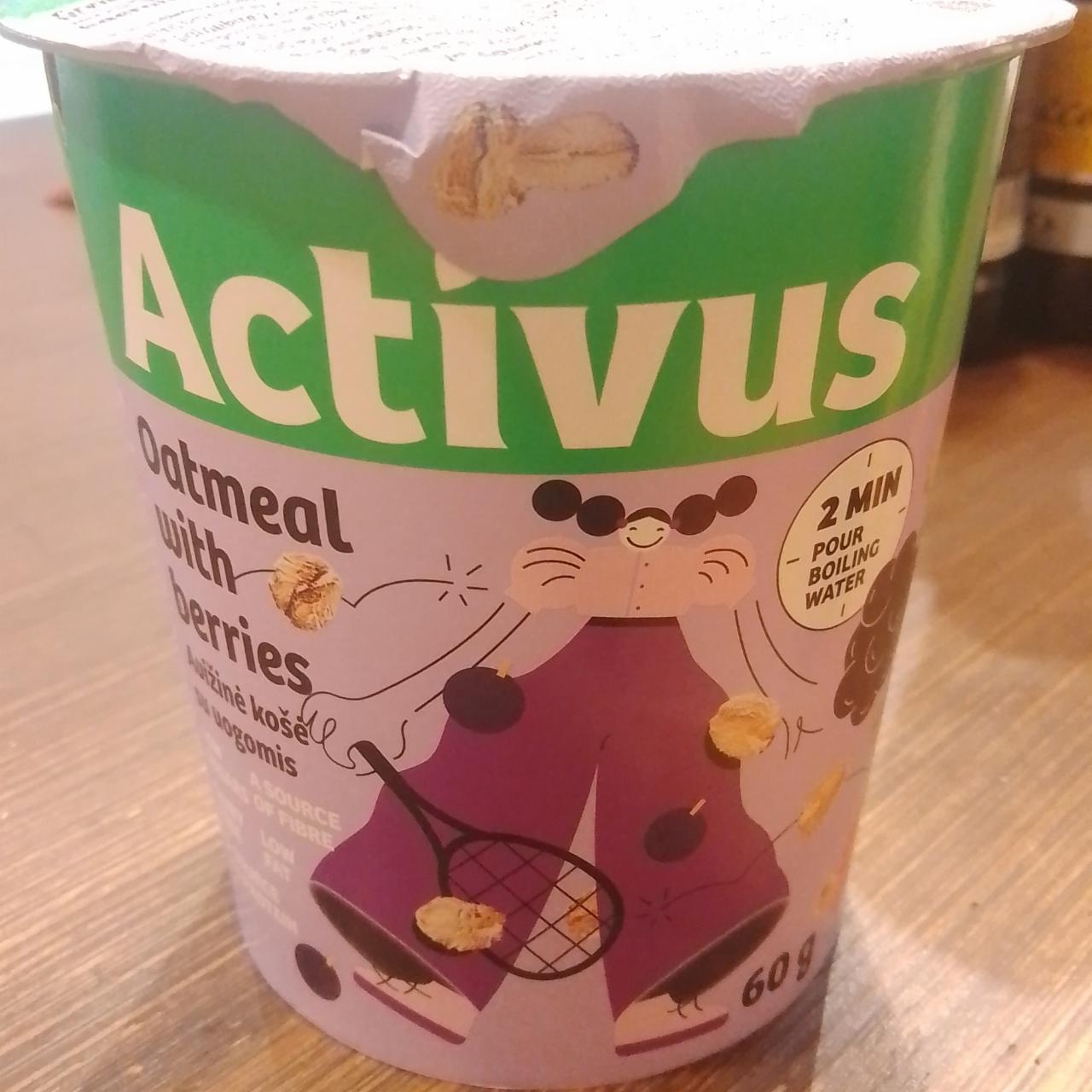 Фото - Вівсянка з ягодами швидкого приготування Activus