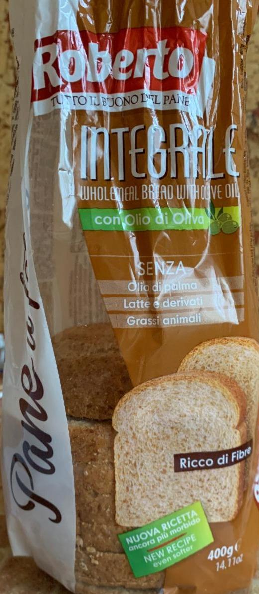 Фото - хліб з цільнозернового борошна з оливковою олією 2.4% Roberto