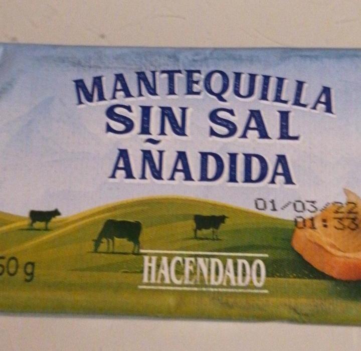 Фото - Масло вершкове Mantequilla Sin Sal Anadida Hacendado