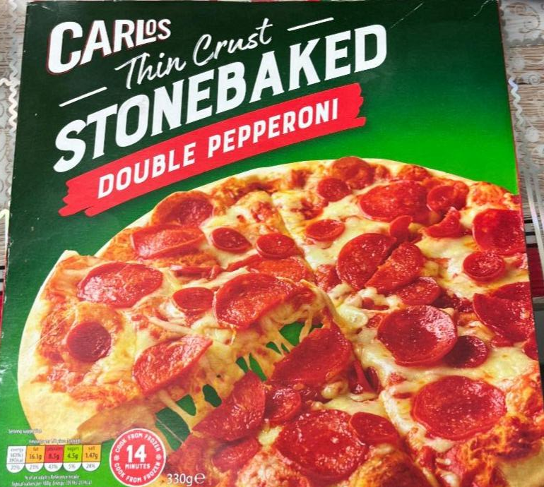 Фото - Thin Crust Stonebaked Double Pepperoni Pizza Carlos