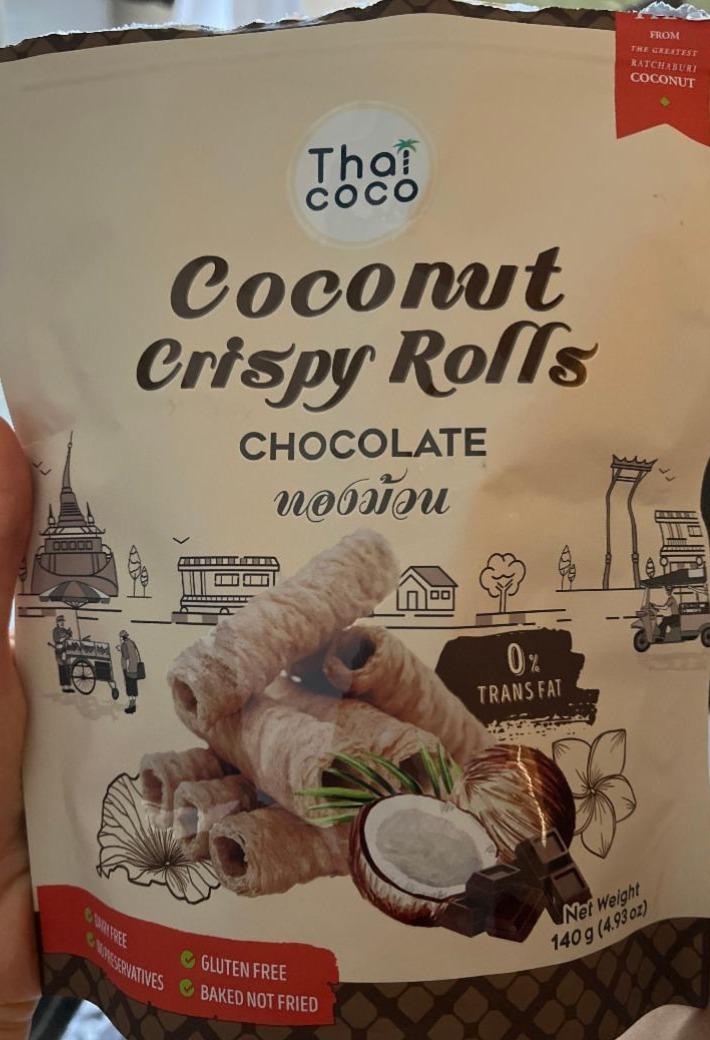 Фото - Трубочки кокосові Coconut Crispy Rolls Thai Coco