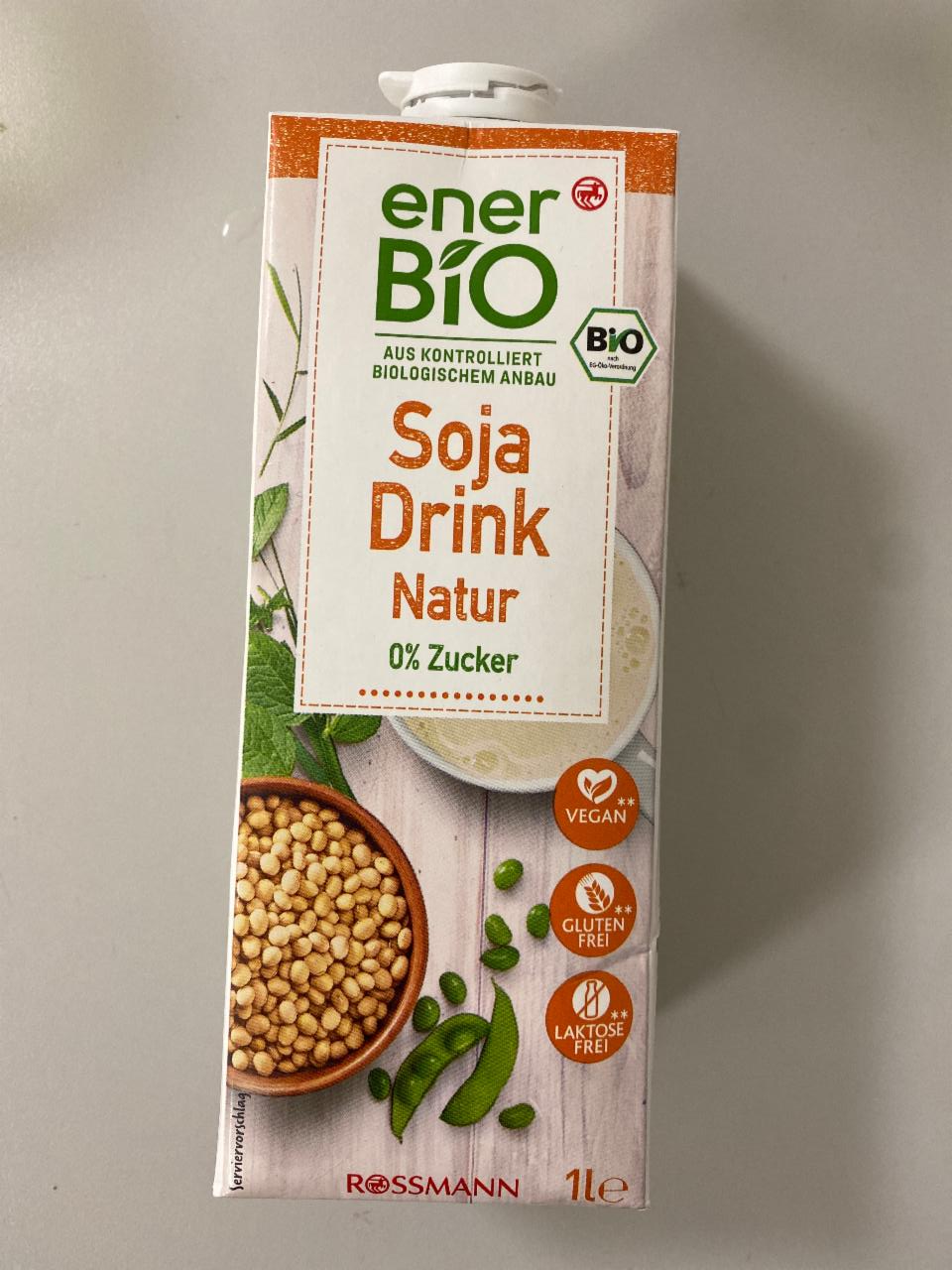 Фото - Напій соєвий Soja Drink Natur без цукру EnerBio