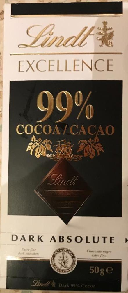 Фото - Шоколад Excellence чорний какао 99% Lindt