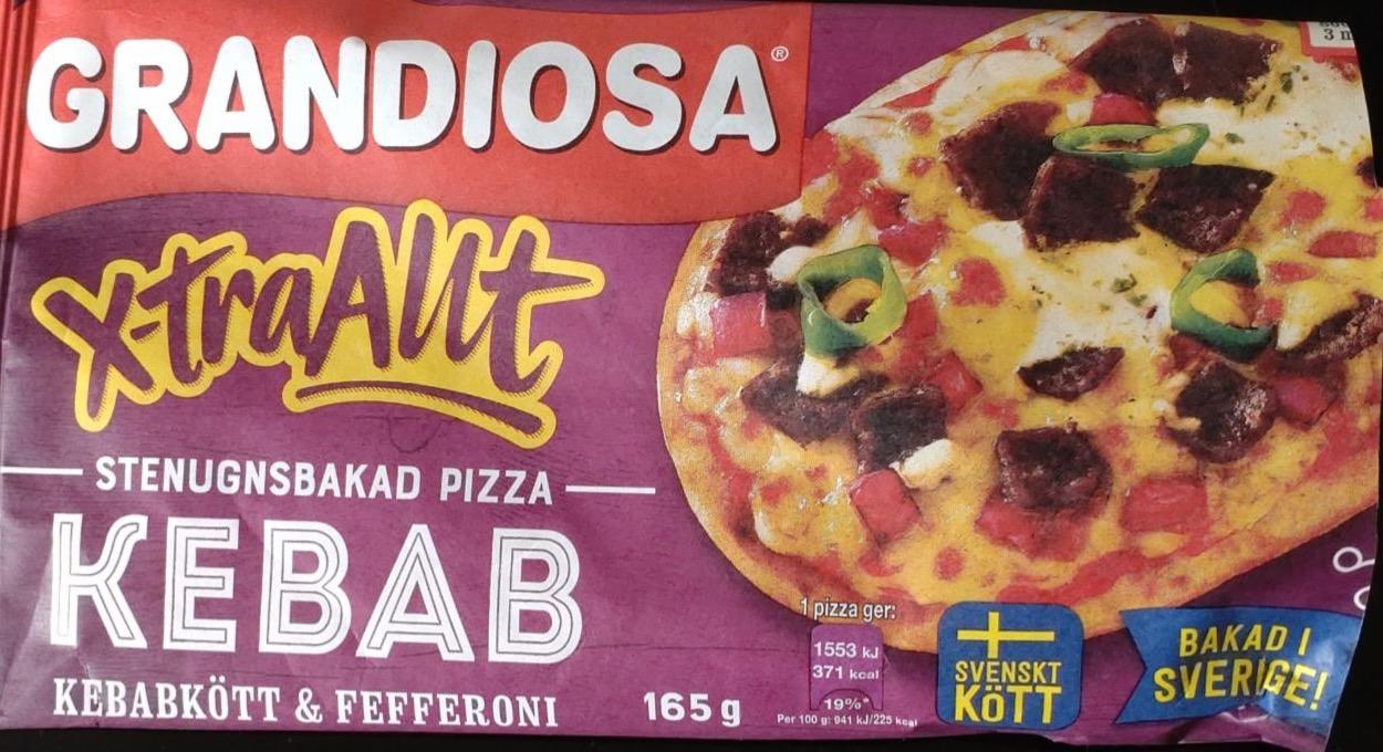 Фото - Extra allt kebab stenugsbakad pizza Grandiosa