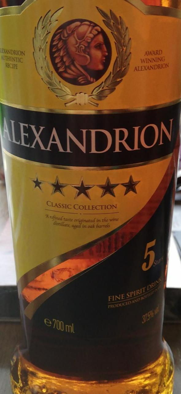 Фото - Напій алкогольний 37.5% міцний 5 зірок Alexandrion