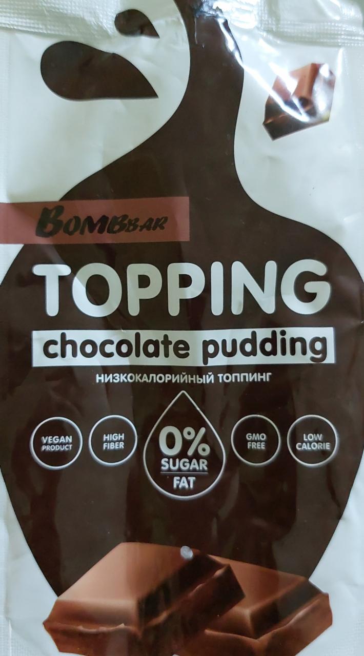 Фото - Топінг шоколадний підінг Bombbar