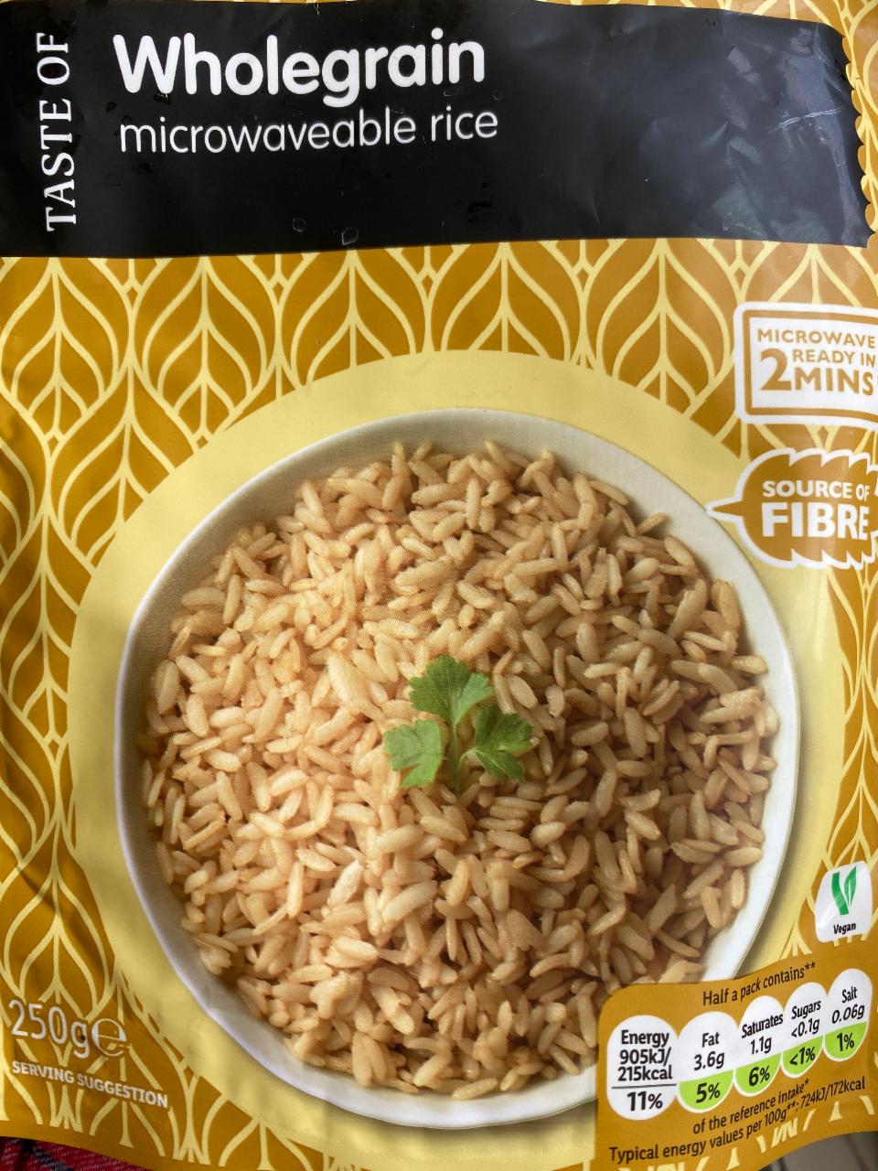 Фото - Wholegrain Microwaveable Rice Taste Of