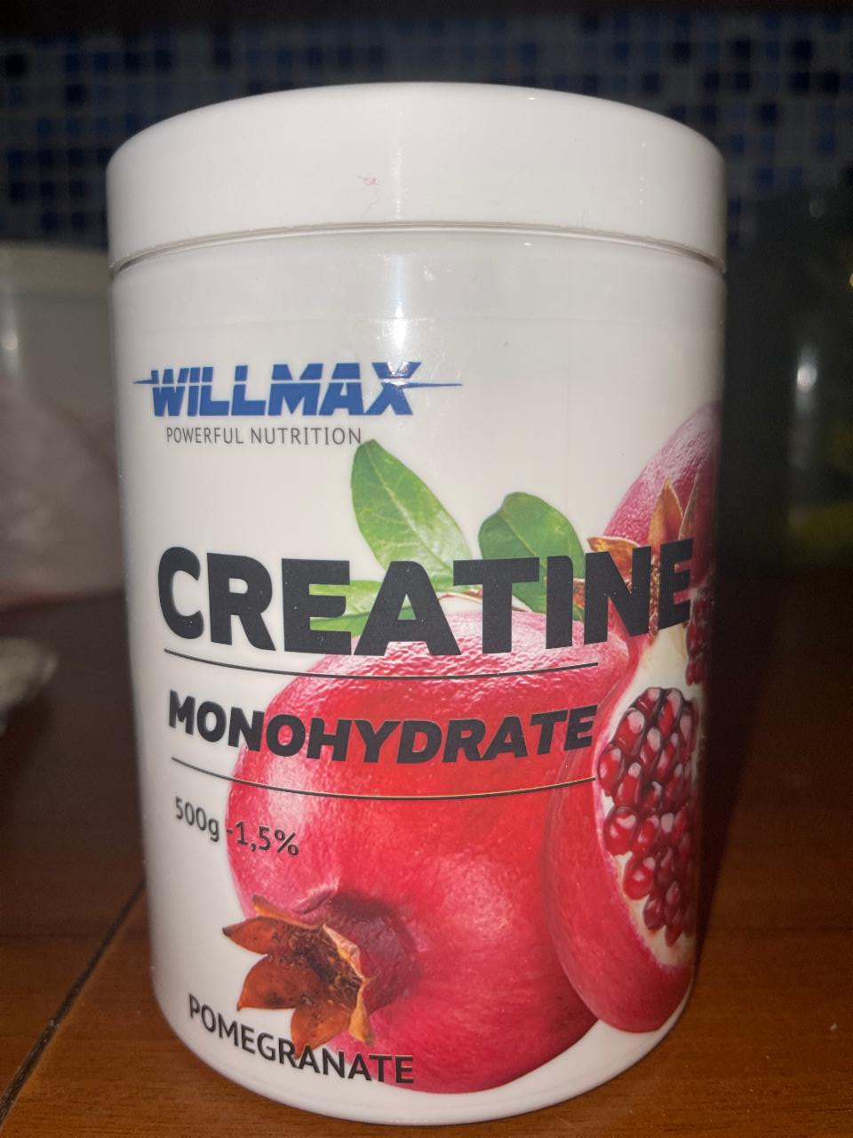 Фото - Creatine monohydrate Смак граната Wilmax