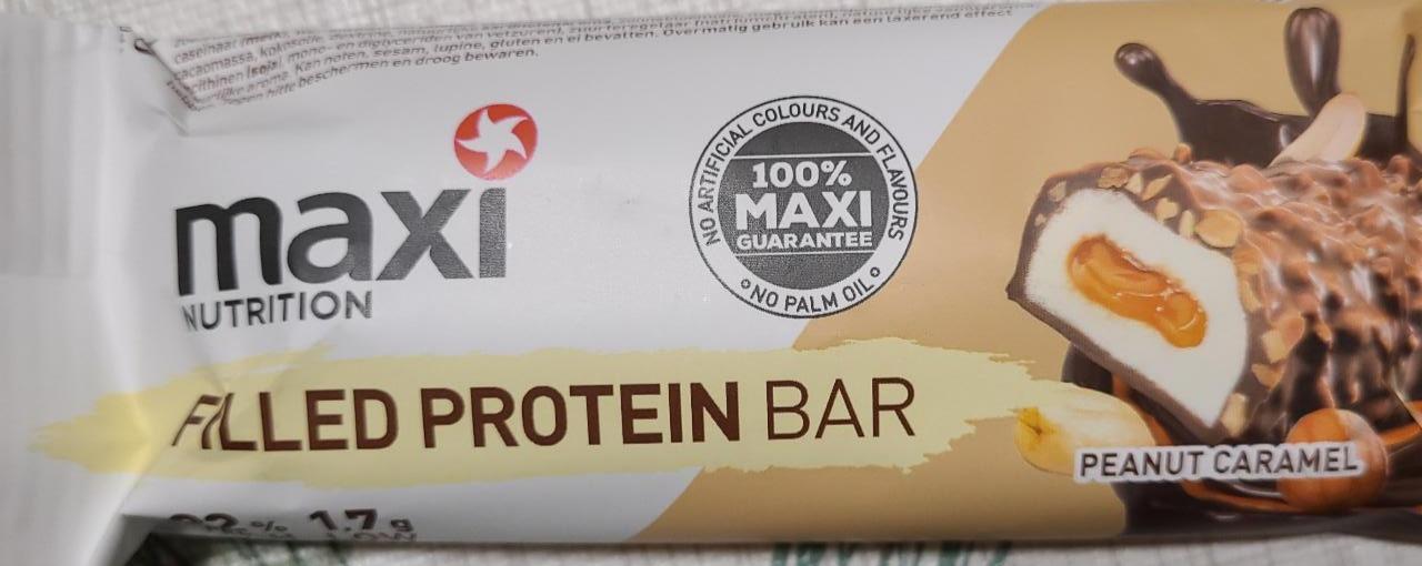 Фото - Протеїновий батончик peanut caramel Maxi nutrition