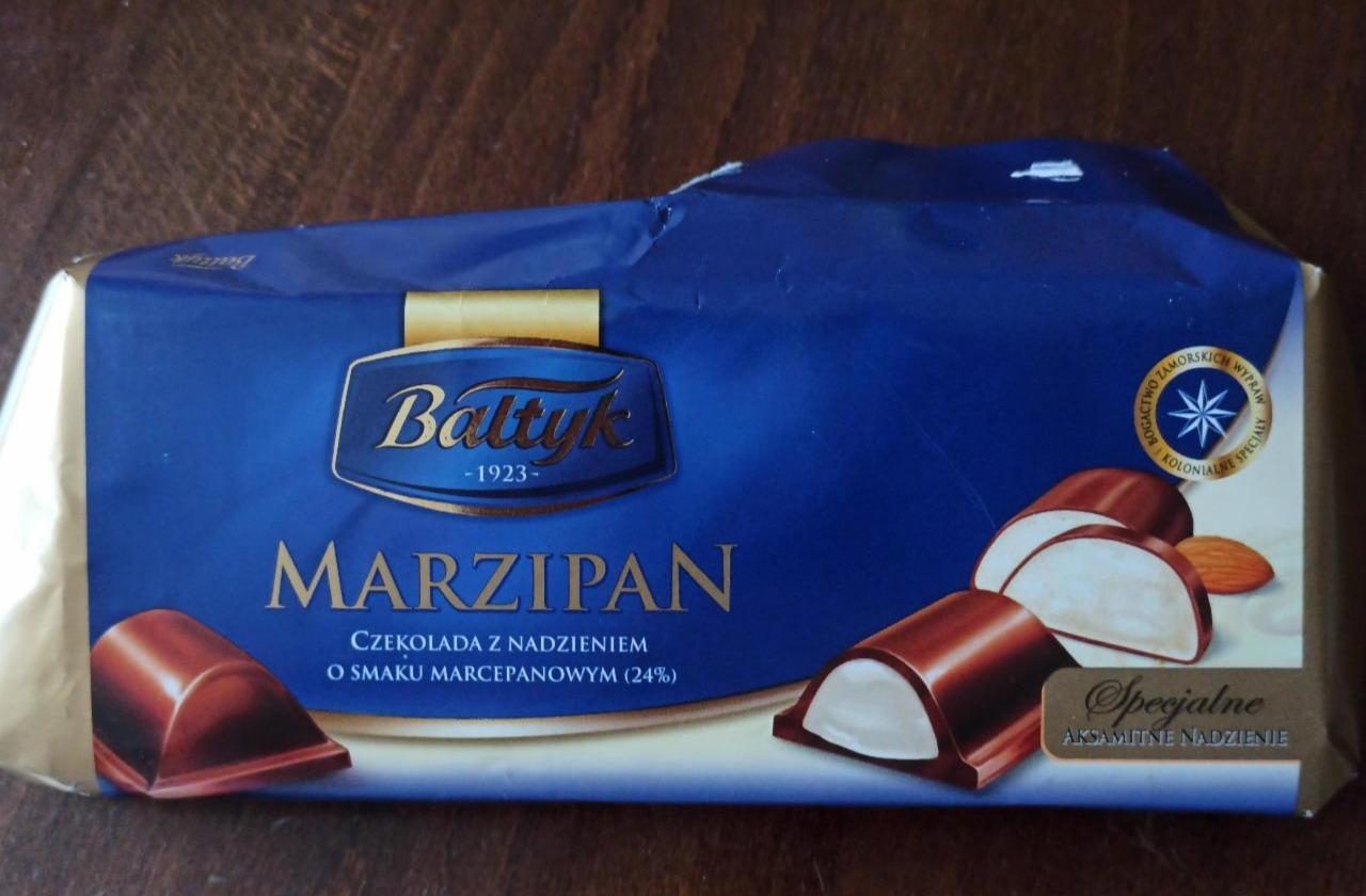 Фото - Шоколад молочний з марципановою начинкою Marzipan Baltyk