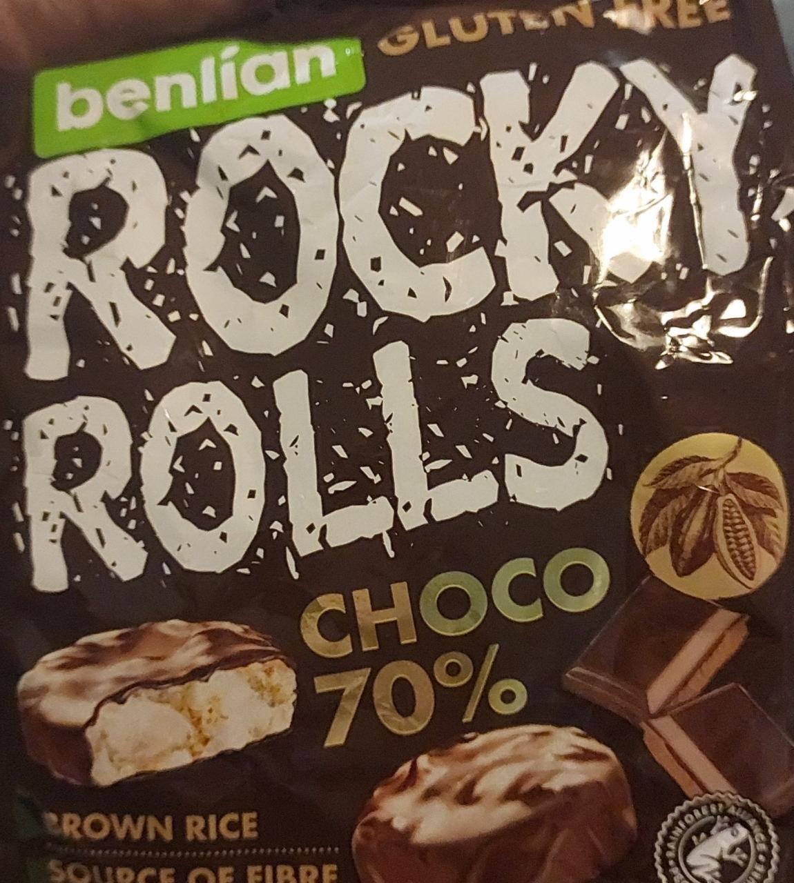 Фото - Rocky Rolls Choco 70 % Reispuffer mit Schokolade Benlian Foods