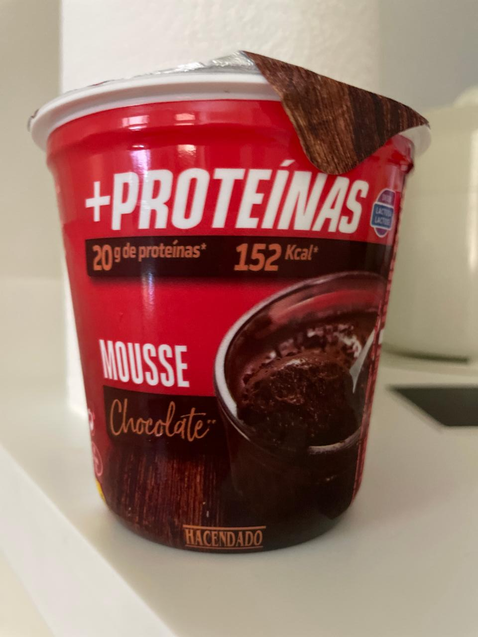 Фото - Мус шоколадний протеїновий Proteínas Mouse Chocolate Hacendado