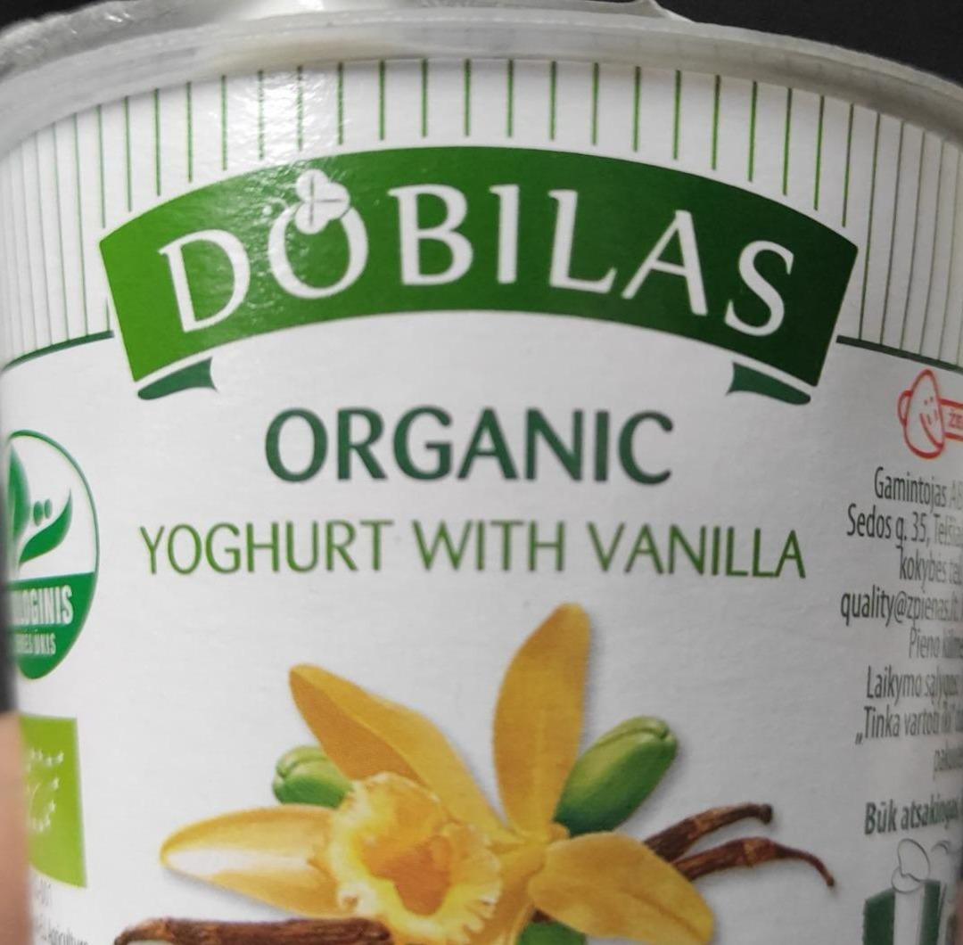 Фото - Йогурт 3.3% натуральний з ваніллю Organic Vanilla Dobilas