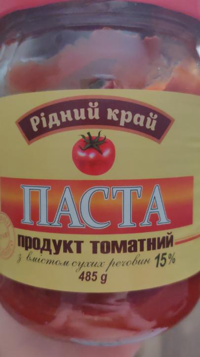 Фото - Продукт томатний Паста 15% Рідний край