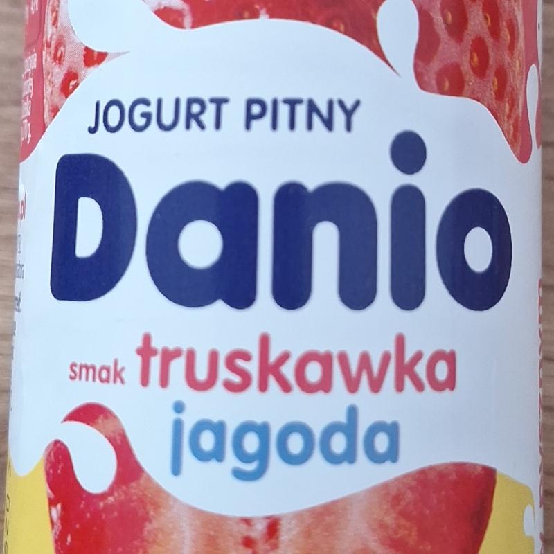 Фото - Jogurt pitny Danio smak truskawka jagoda Danone