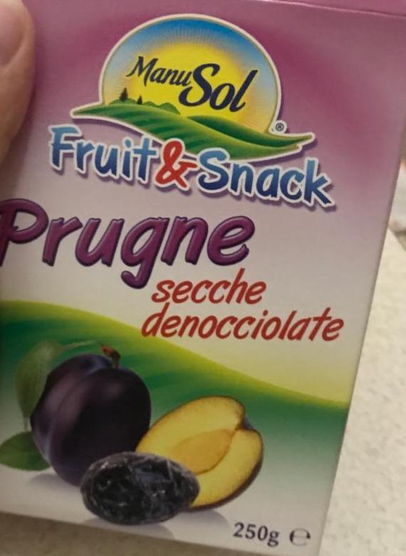 Фото - Fruit snack Prugne secche denocciolate Manusol