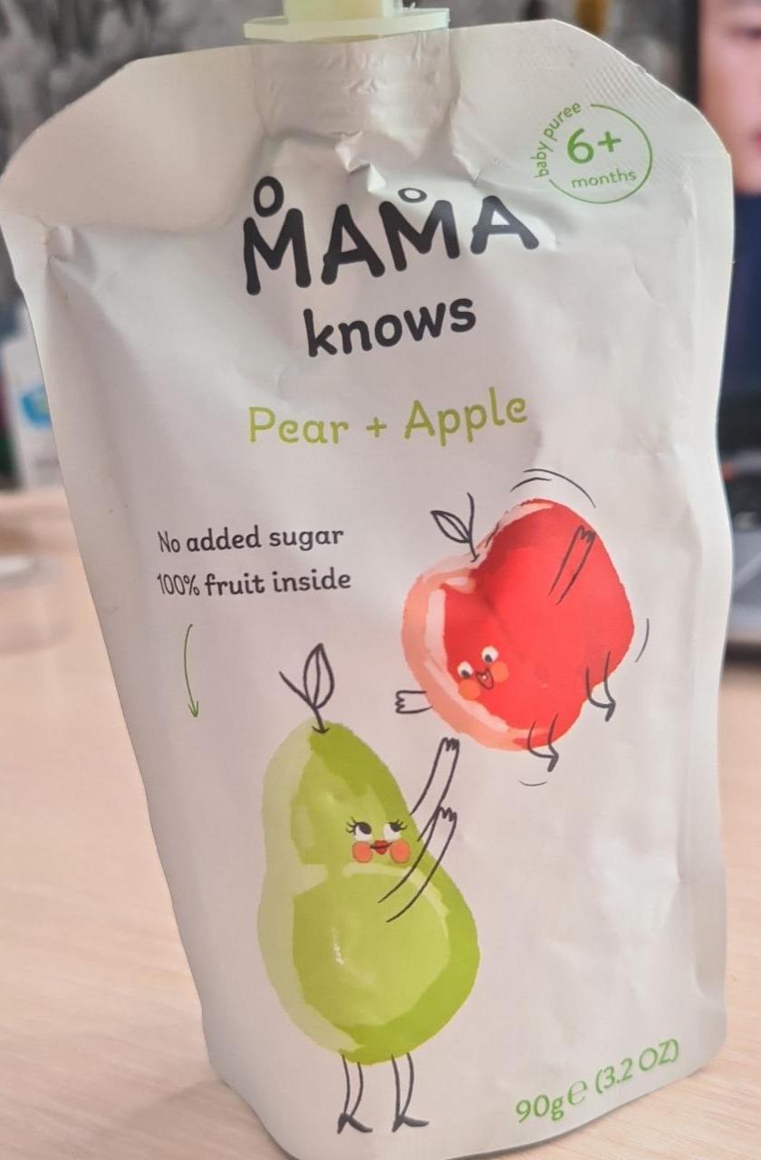 Фото - Пюре грушево-яблучне Pear-Apple Mama Knows