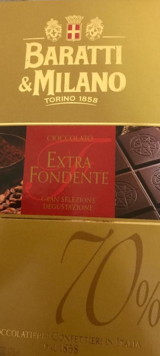 Фото - Шоколад чорний 70% Baratti MilanoTorino