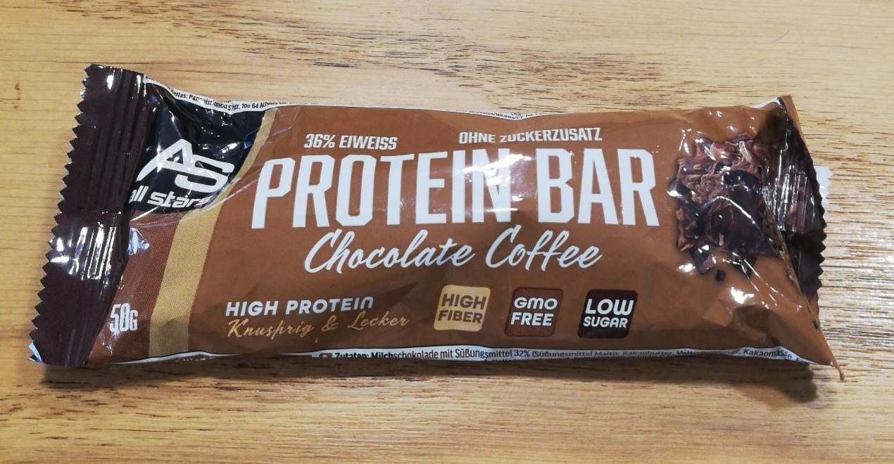 Фото - Батончик протеїновий 36% зі смаком шоколад-кава Chocolate Coffee Protein Bar All Stars