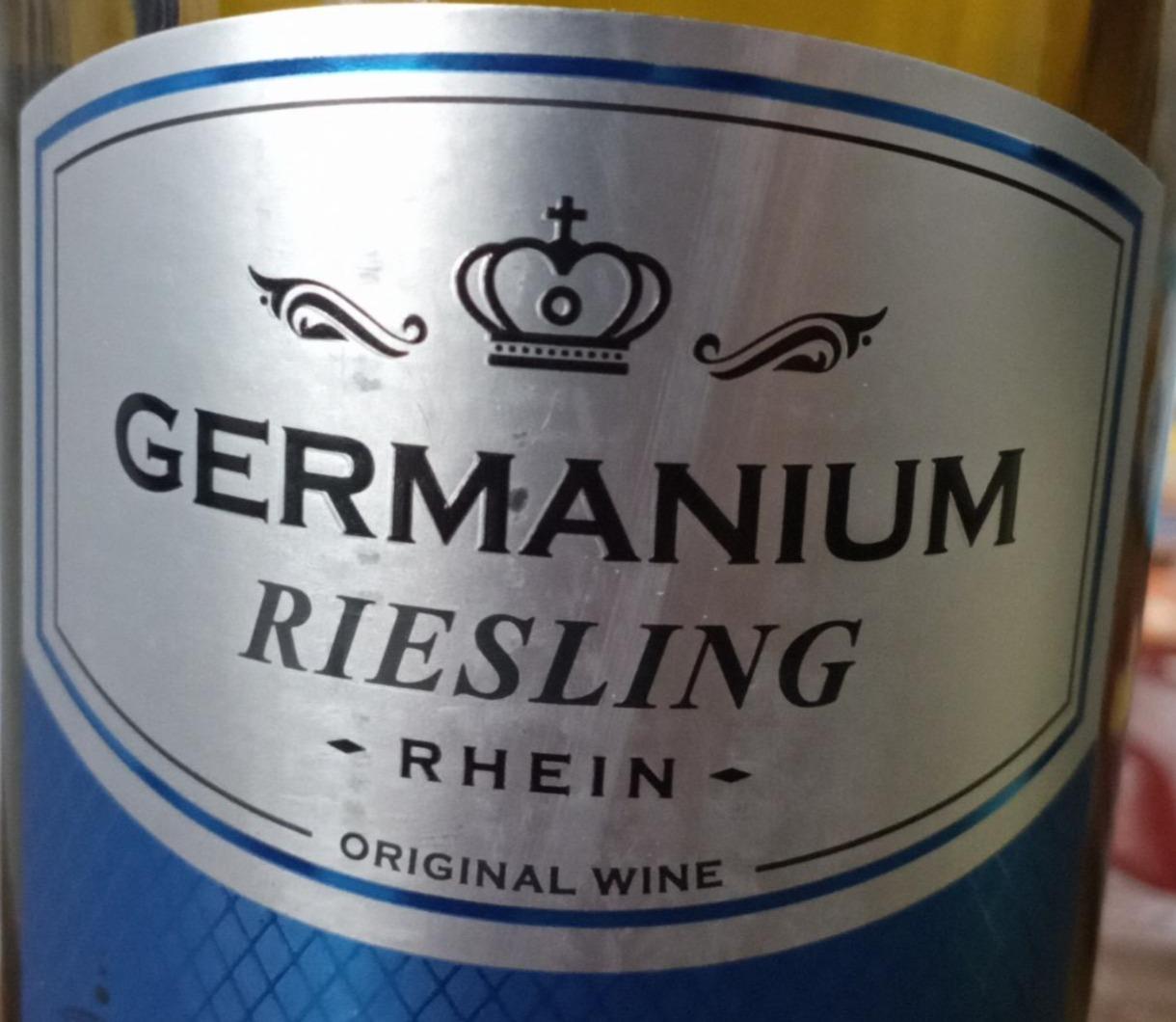 Фото - Вино ординарне столове напівсолодке біле Германіум Рислінг Рейнський Germanium