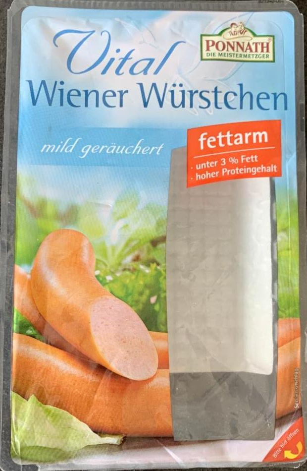 Фото - Vital Wiener Würstchen mild geräuchert fettarm 3% Ponnath